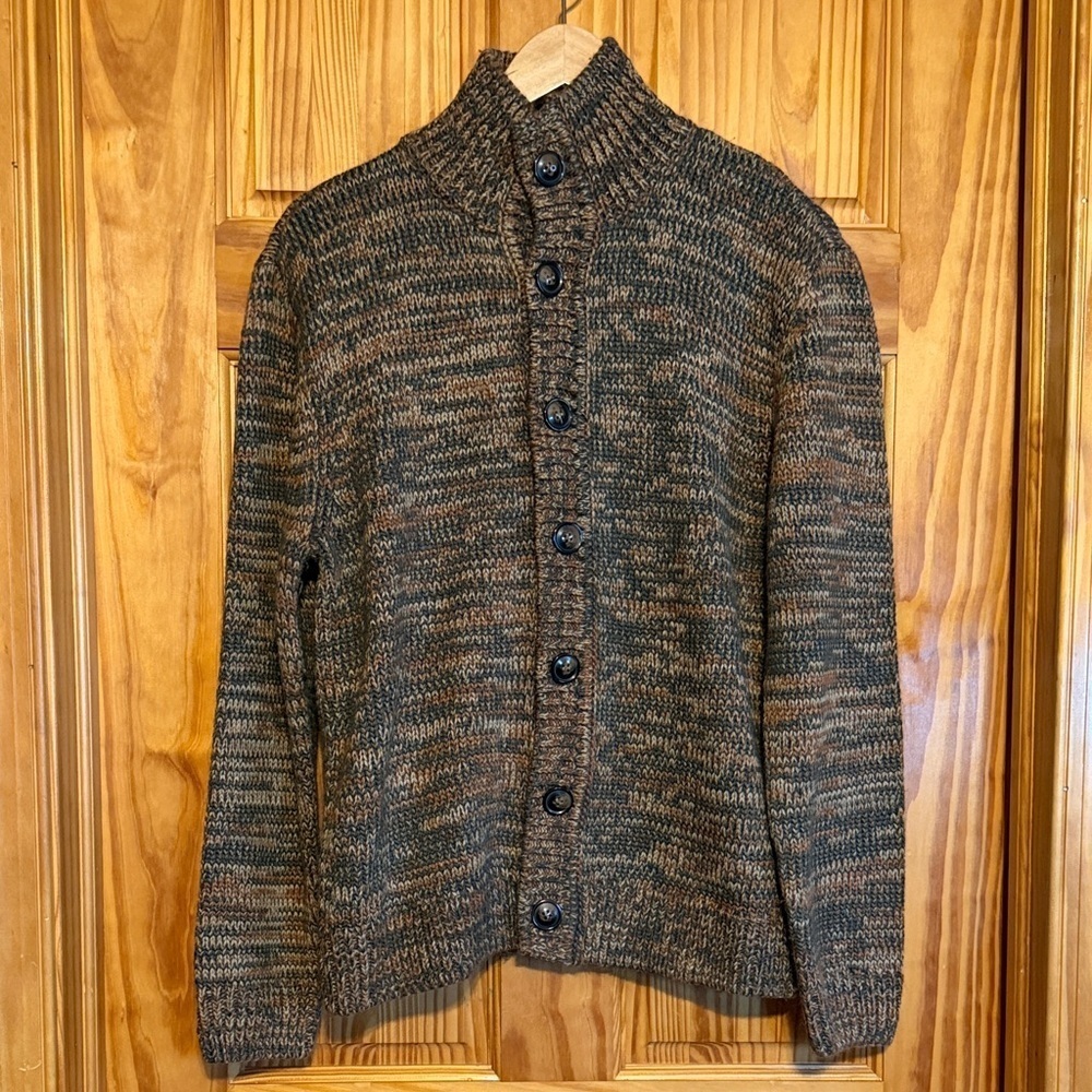 Liverpool Women’s Brown and Green Cardigan Sweater